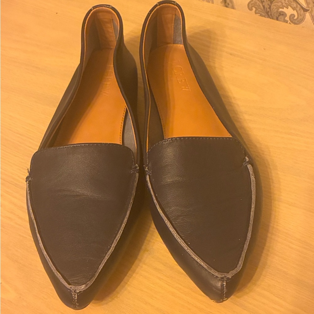 Navy J Crew Flats - Picture 2 of 8